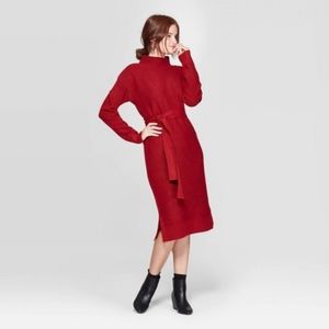 A New Day AND Red Black Sweater Midi Dress Medium
